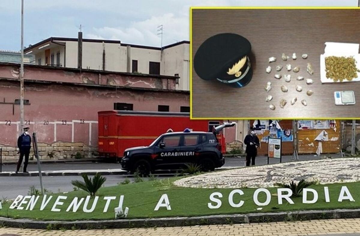Scordia: i Carabinieri arrestano uno spacciatore con la droga in casa - 