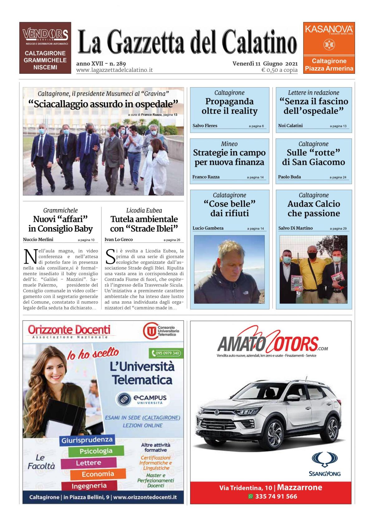 La Gazzetta del Calatino n° 289 - 