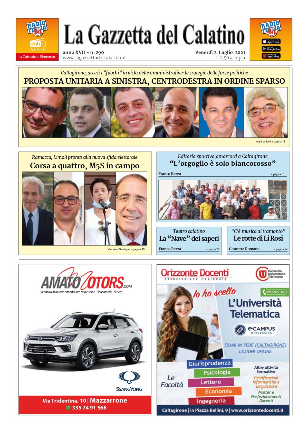 La Gazzetta del Calatino n° 290 - 