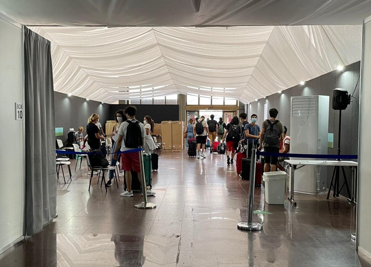 Area Covid all'aeroporto Fontanarossa: installati i climatizzatori - 