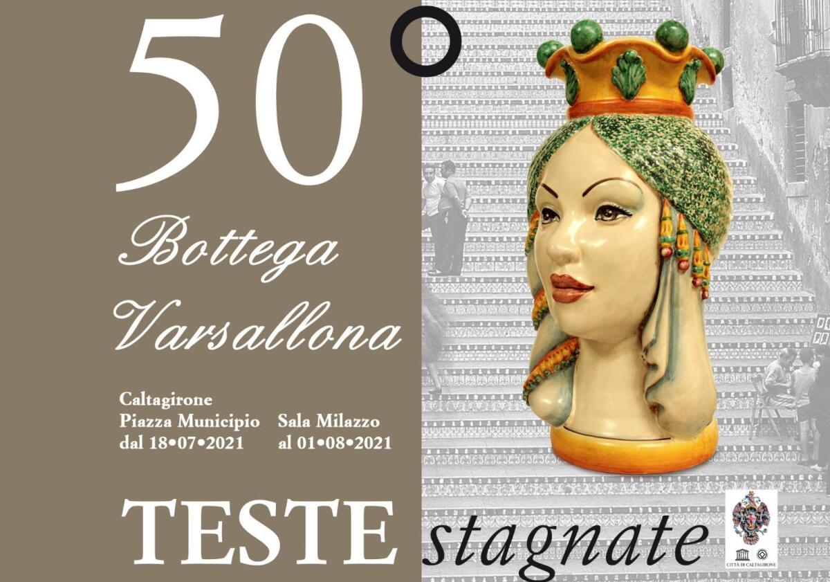Caltagirone: "Teste stagnate", la mostra della Bottega Varsallona, alla sala "Milazzo" del municipio - 