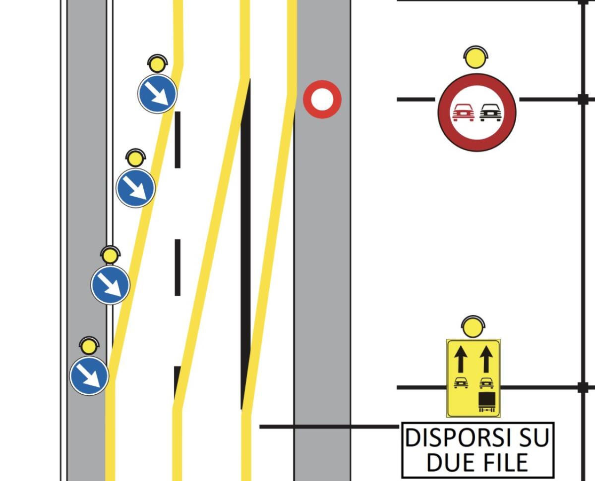 Viabilità: sulla tangenziale ovest di Catania installazione del nuovo spartitraffico - 
