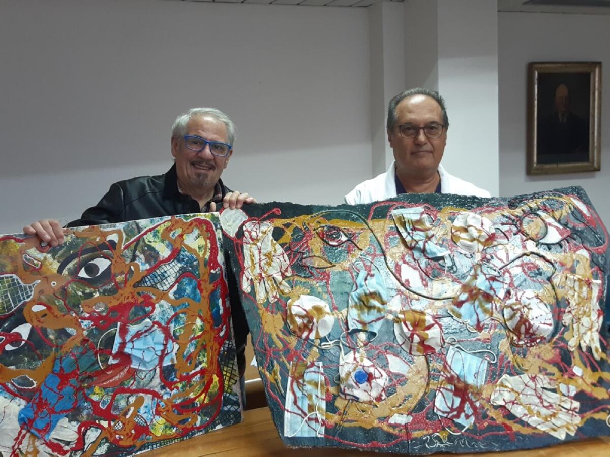 Caltagirone: due opere dell'artista Gianni Venniro donate al reparto di Chirurgia dell'ospedale "Gravina" - 