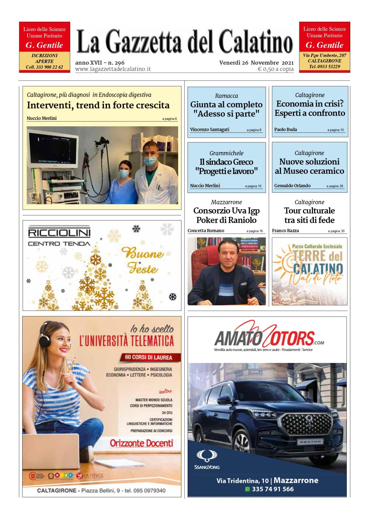 Gazzetta del Calatino n° 296 - 
