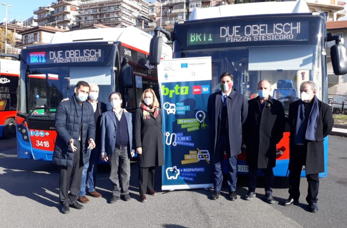 In autobus dalla zona etnea al centro storico di Catania in 20 minuti, avviato il servizio BRT1 - 