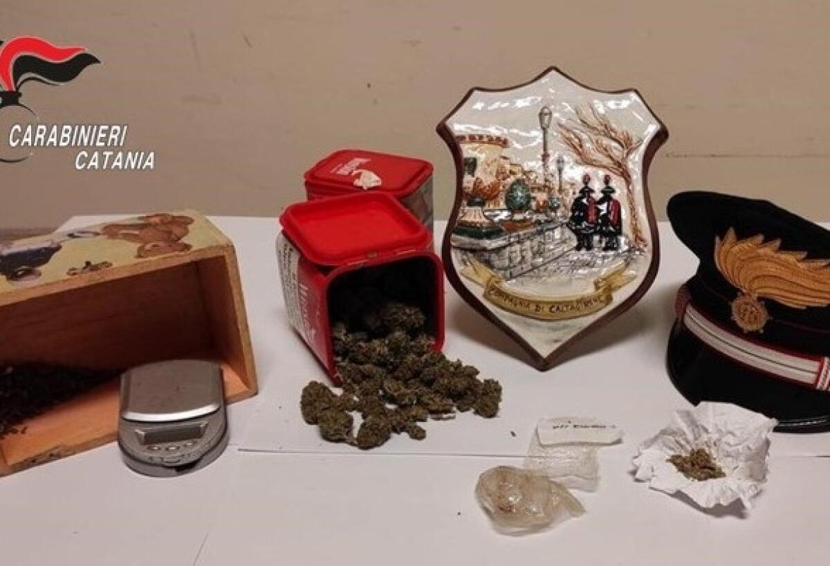 Granieri: i Carabinieri denunciano un 32enne di Caltagirone per detenzione ai fini di spaccio di sostanze stupefacenti - 