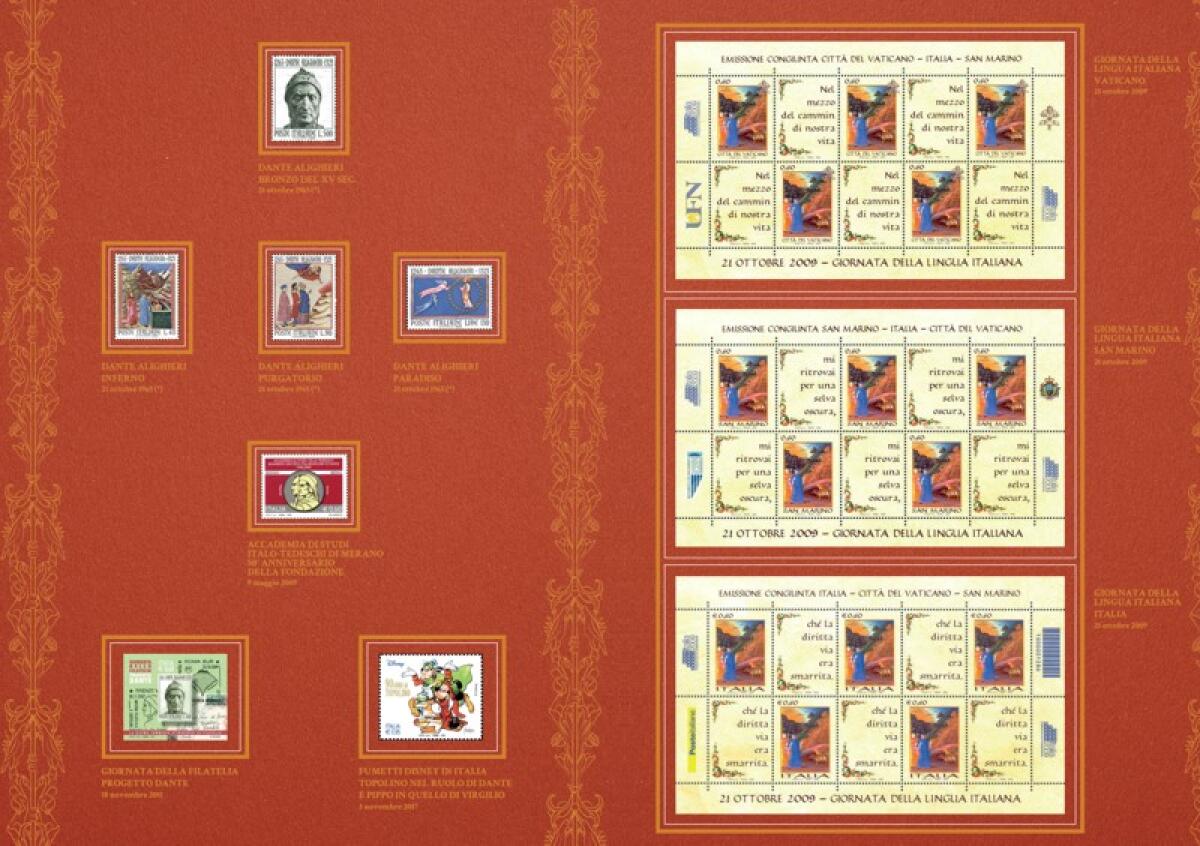 Caltagirone: alle Poste una speciale cartolina per celebrare i settecento anni dalla scomparsa di Dante Alighieri. - 