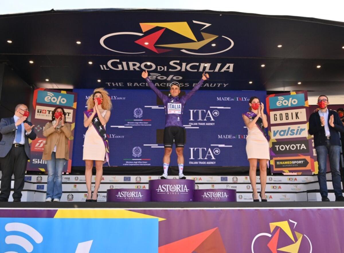 Ciclismo: Matteo Malucelli vince la prima tappa del Giro di Sicilia - 