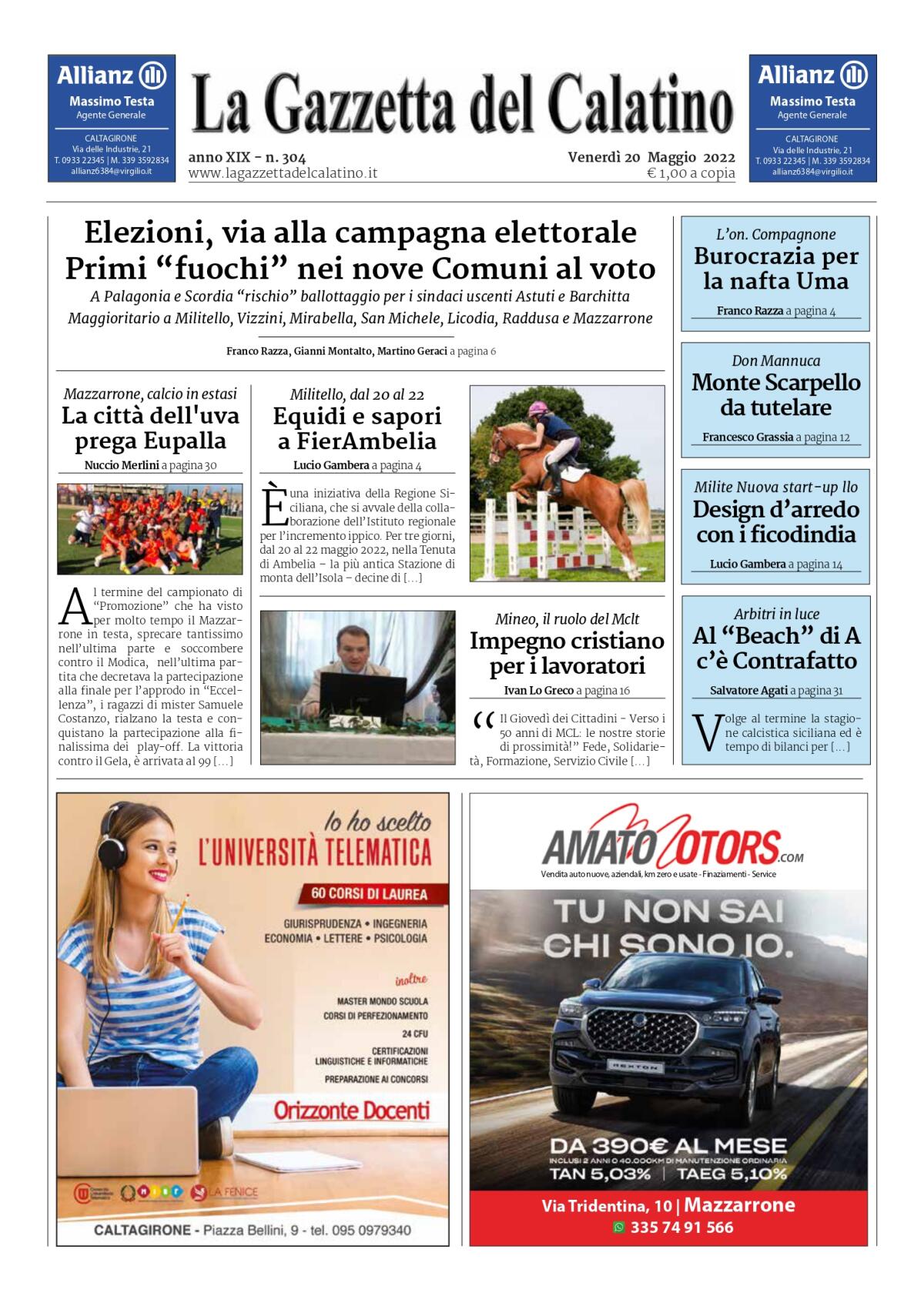 La Gazzetta del Calatino N° 304 - 