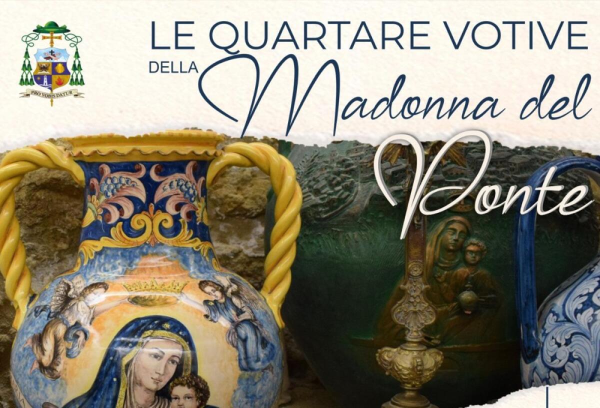 Caltagirone: venerdì 27 maggio, al Museo Diocesano, la mostra “Le Quartare votive della Madonna del Ponte” - 
