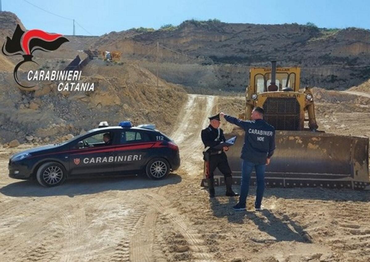 Palagonia: sequestrati cava abusiva attiva su un’area parzialmente vincolata e impianto  per la produzione di calcestruzzo - 