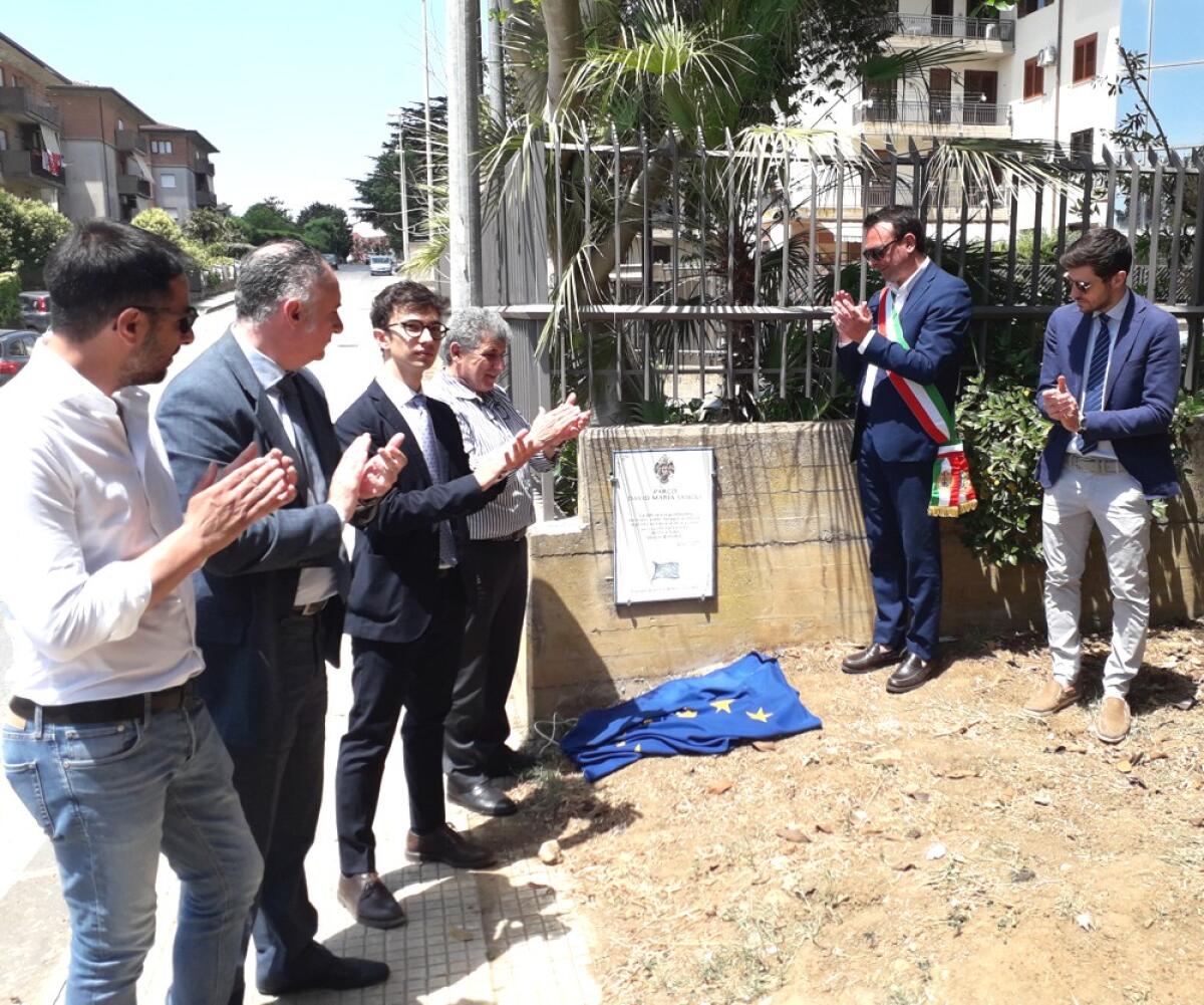 A Caltagirone il “Parco David Maria Sassoli”, un omaggio al compianto presidente  del Parlamento europeo - 
