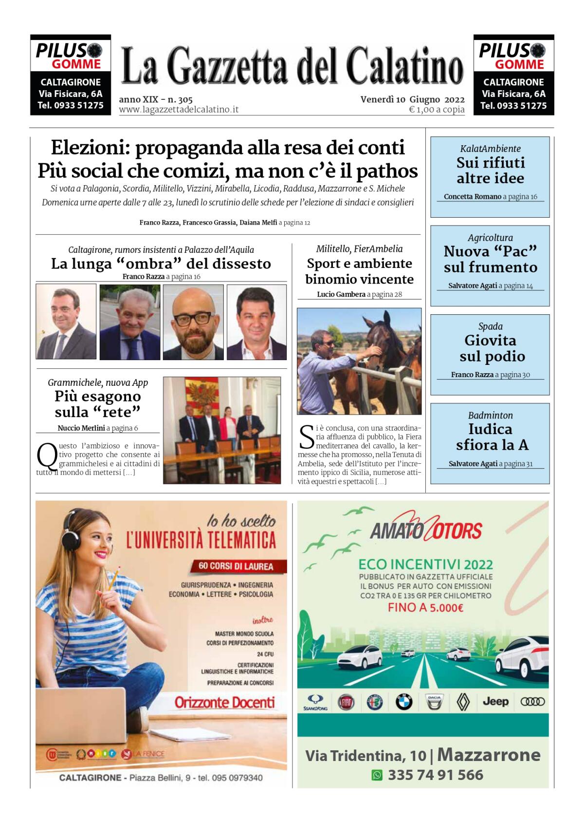 La Gazzetta del Calatino n° 305 - 