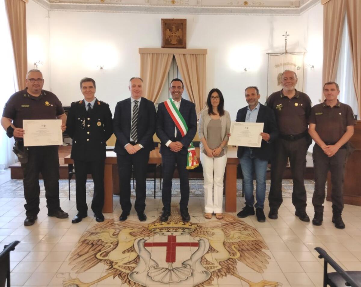 Caltagirone: attestati  di benemerenza ai volontari dell’Ente produttori selvaggina - 
