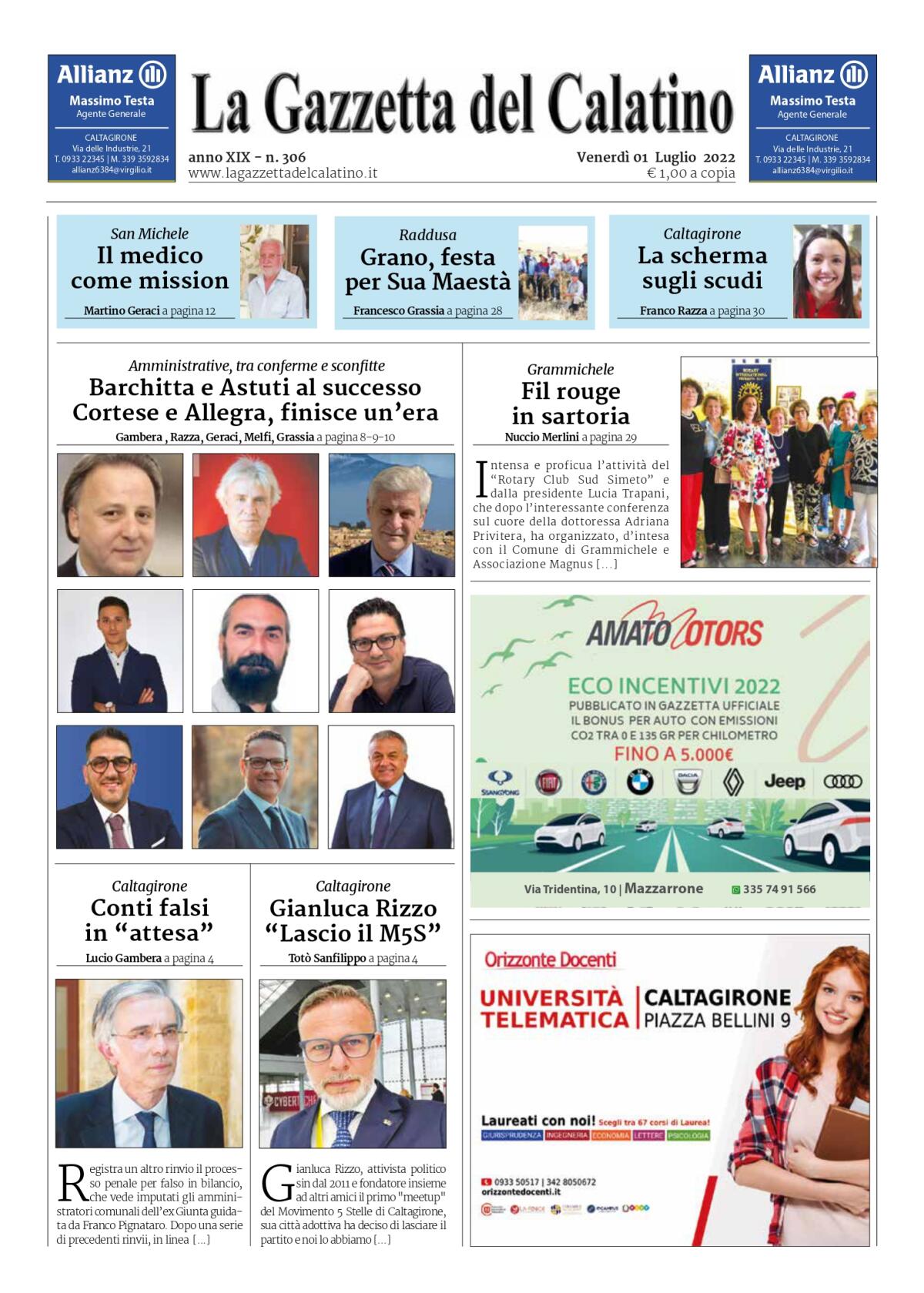 La Gazzetta del Calatino n° 306 - 
