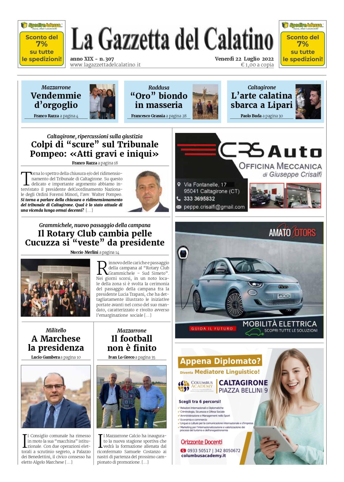 La Gazzetta del Calatino n° 307 - 