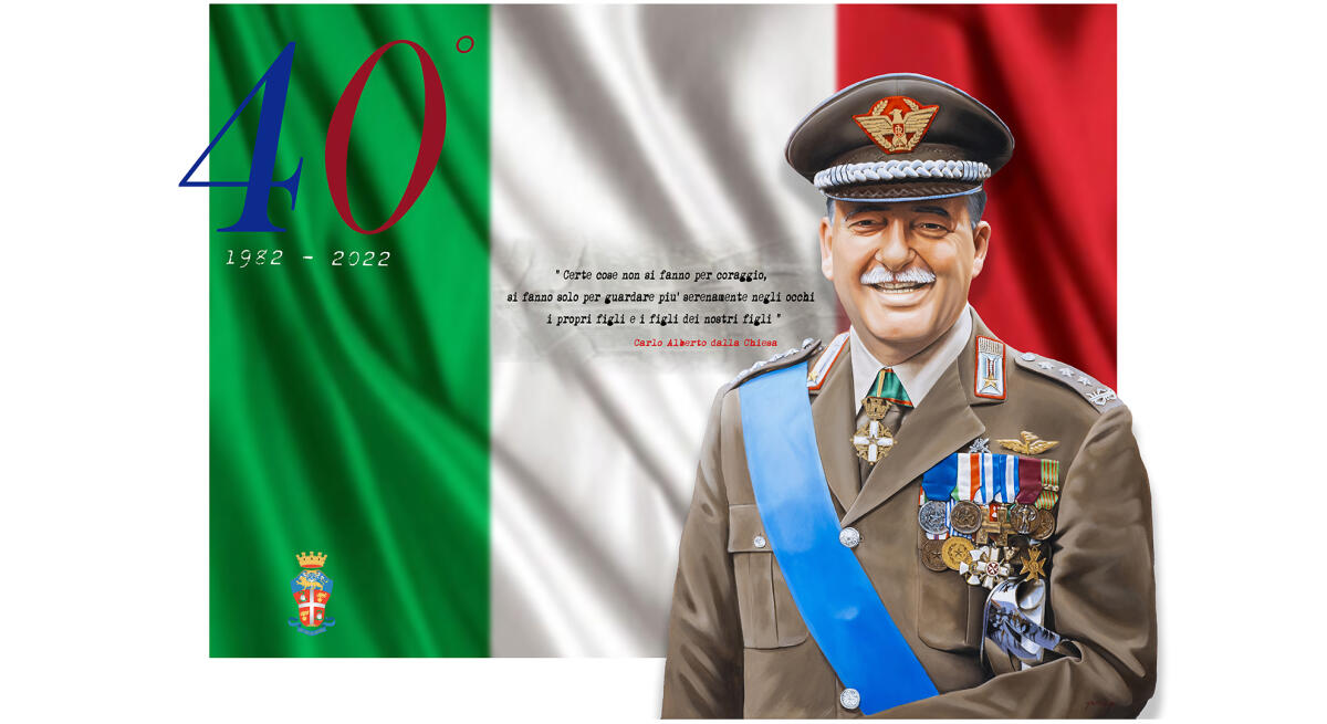 Domani il 40° anniversario della scomparsa del generale Carlo Alberto Dalla Chiesa - 