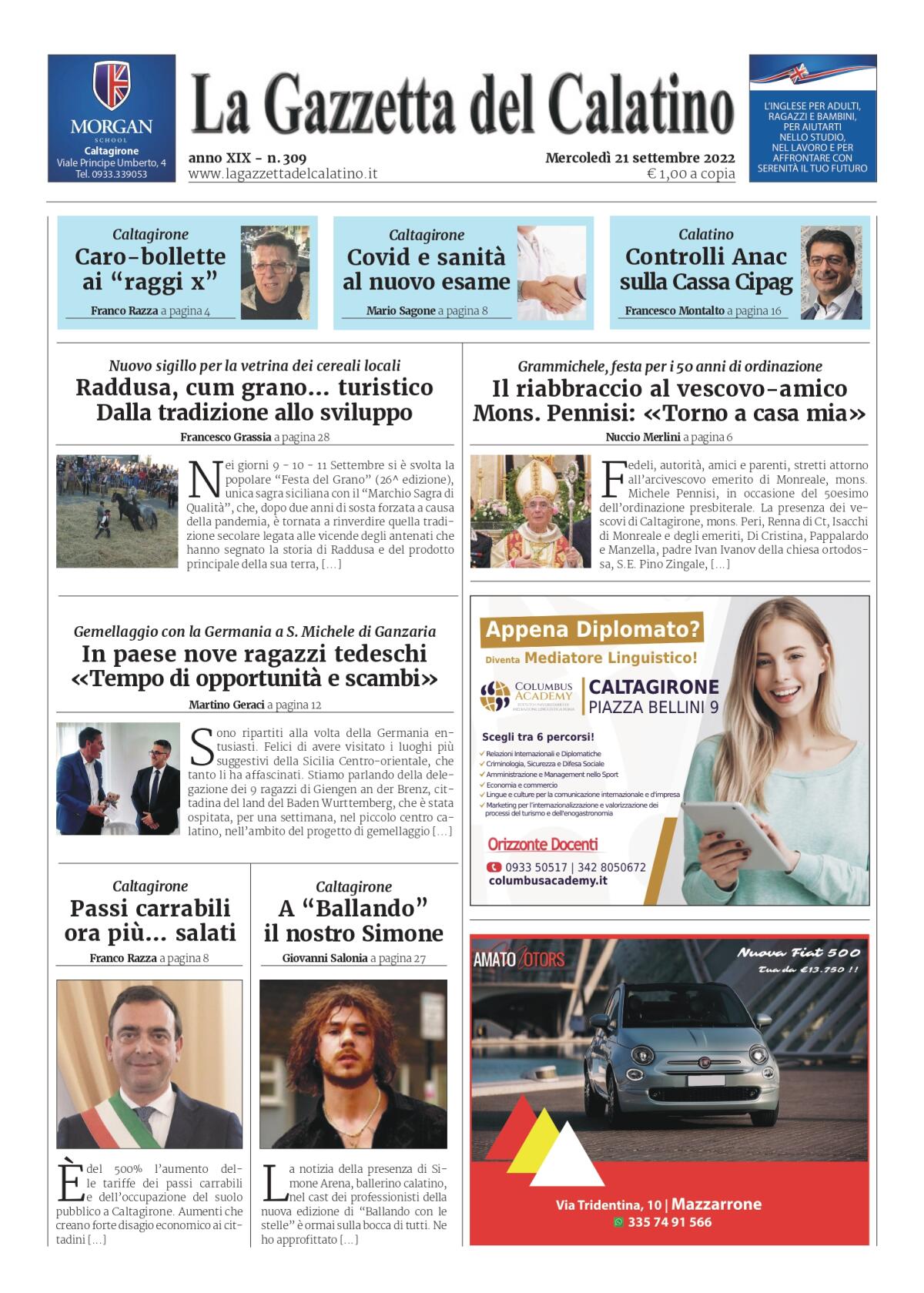 La Gazzetta del Calatino n°309 - 