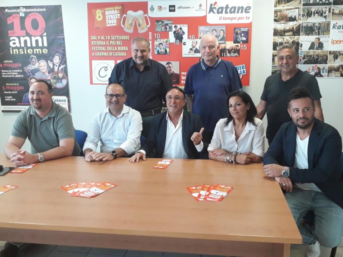 Presentata l'8^ edizione del Festival della Birra & Street Food Regionale, dal 9 al 18 settembre a Gravina di Catania - 