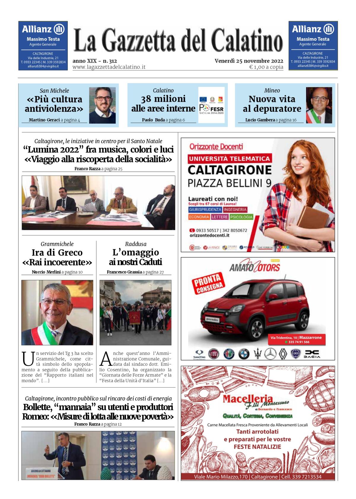 La Gazzetta del Calatino N° 312 - 