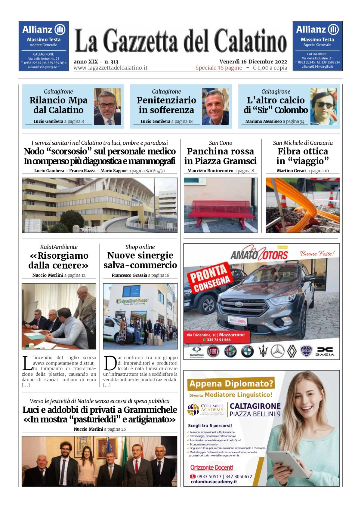 La Gazzetta del Calatino n° 313 - 