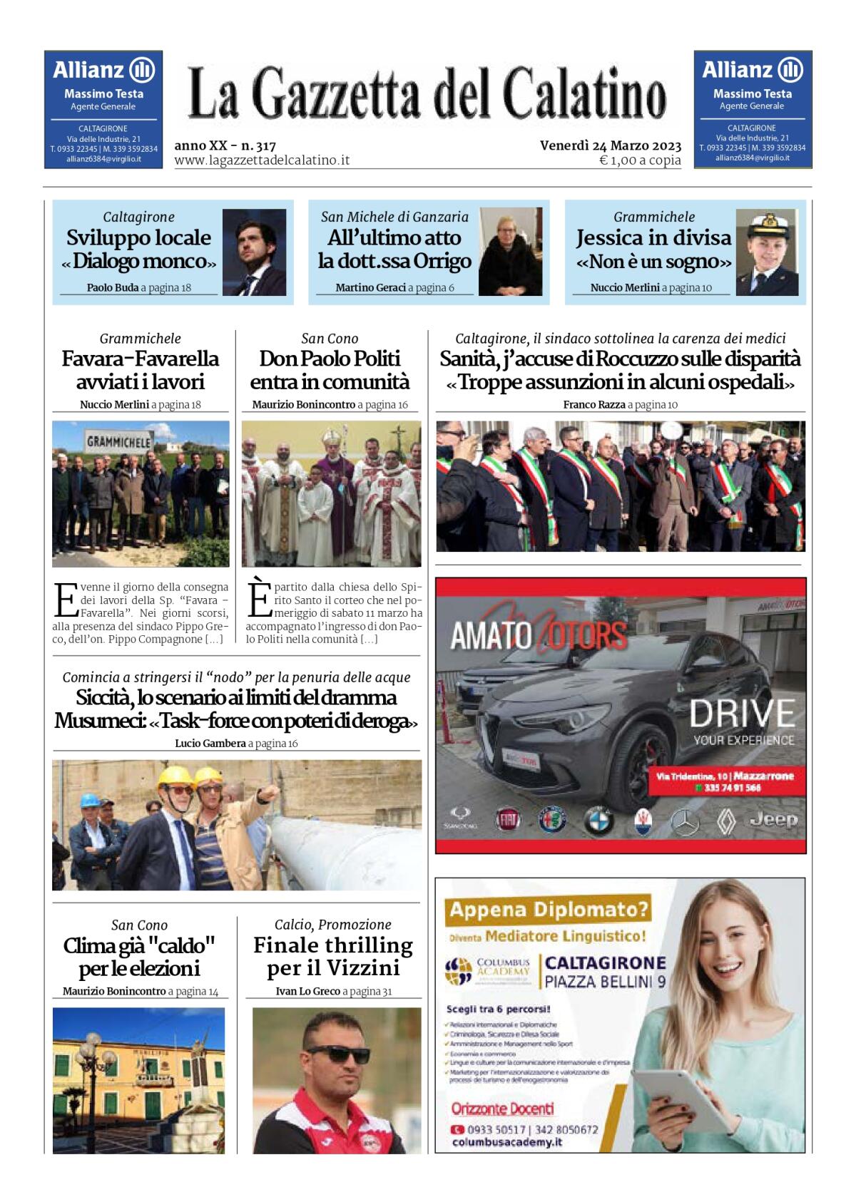 La Gazzetta del Calatino n° 317 - 