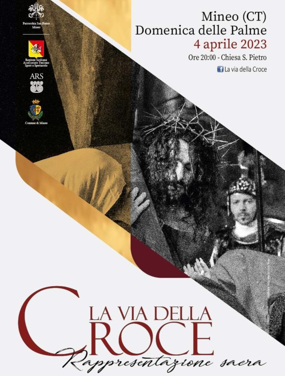 Mineo: posticipata a domani, martedì 4 aprile ore 20.00, "La Via della Croce" - 