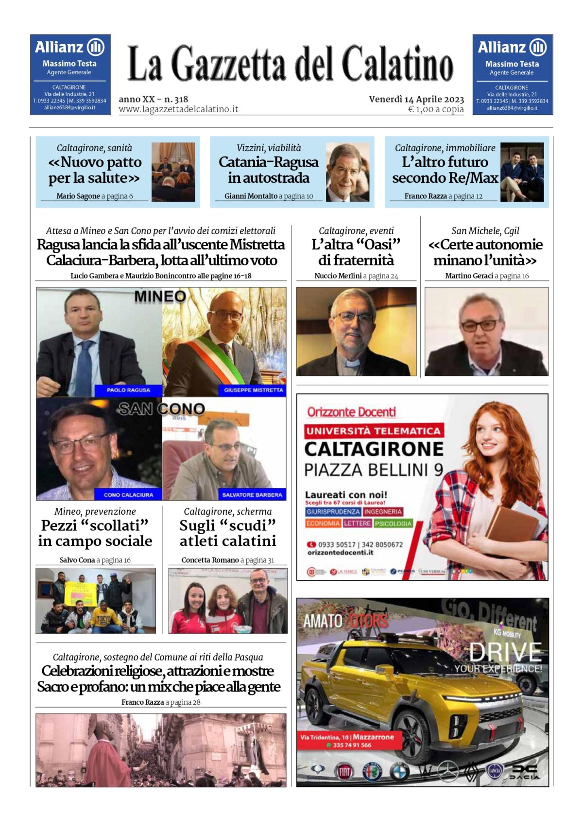 La Gazzetta del Calatino n° 318 - 