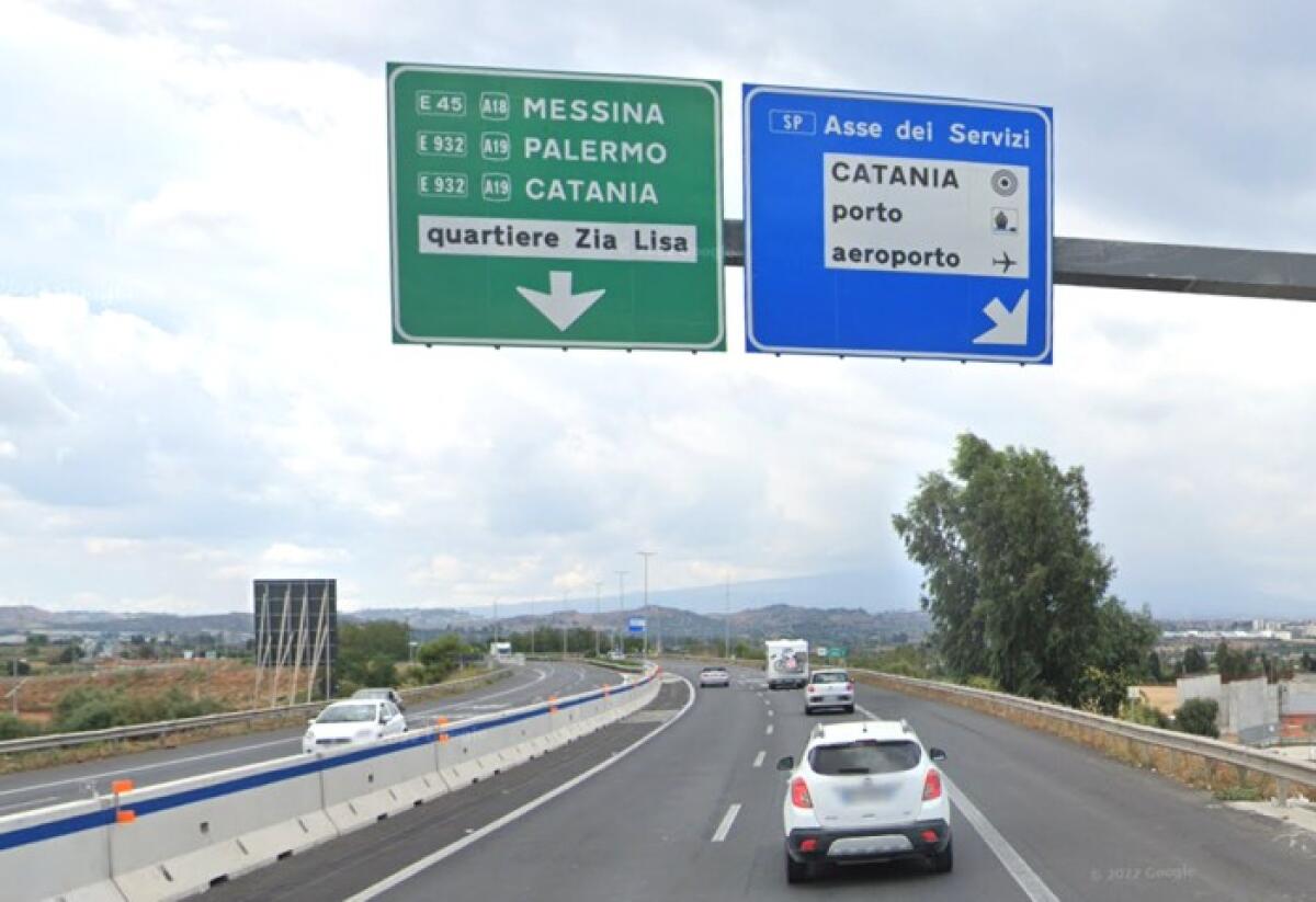 Viabilità: ripristino barriera incidentata nella carreggiata direzione sud della Tangenziale Ovest di Catania - 