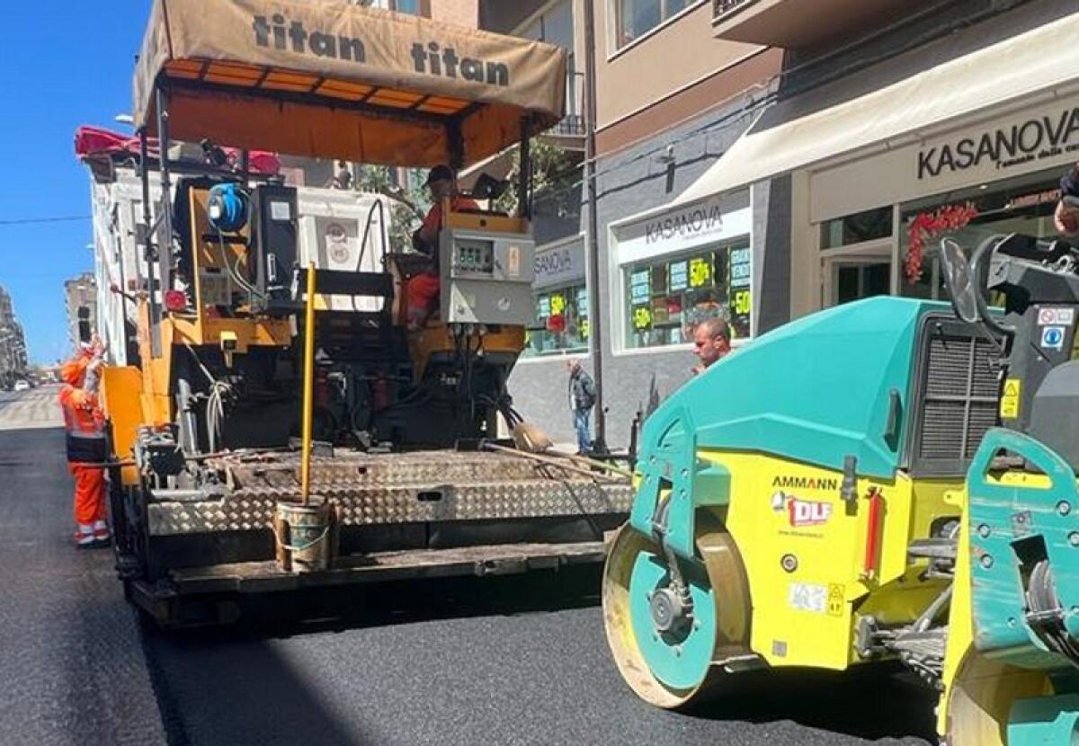 Caltagirone: viale Principe Umberto, conclusi i lavori di ripavimentazione e pulizia dei tombini - 