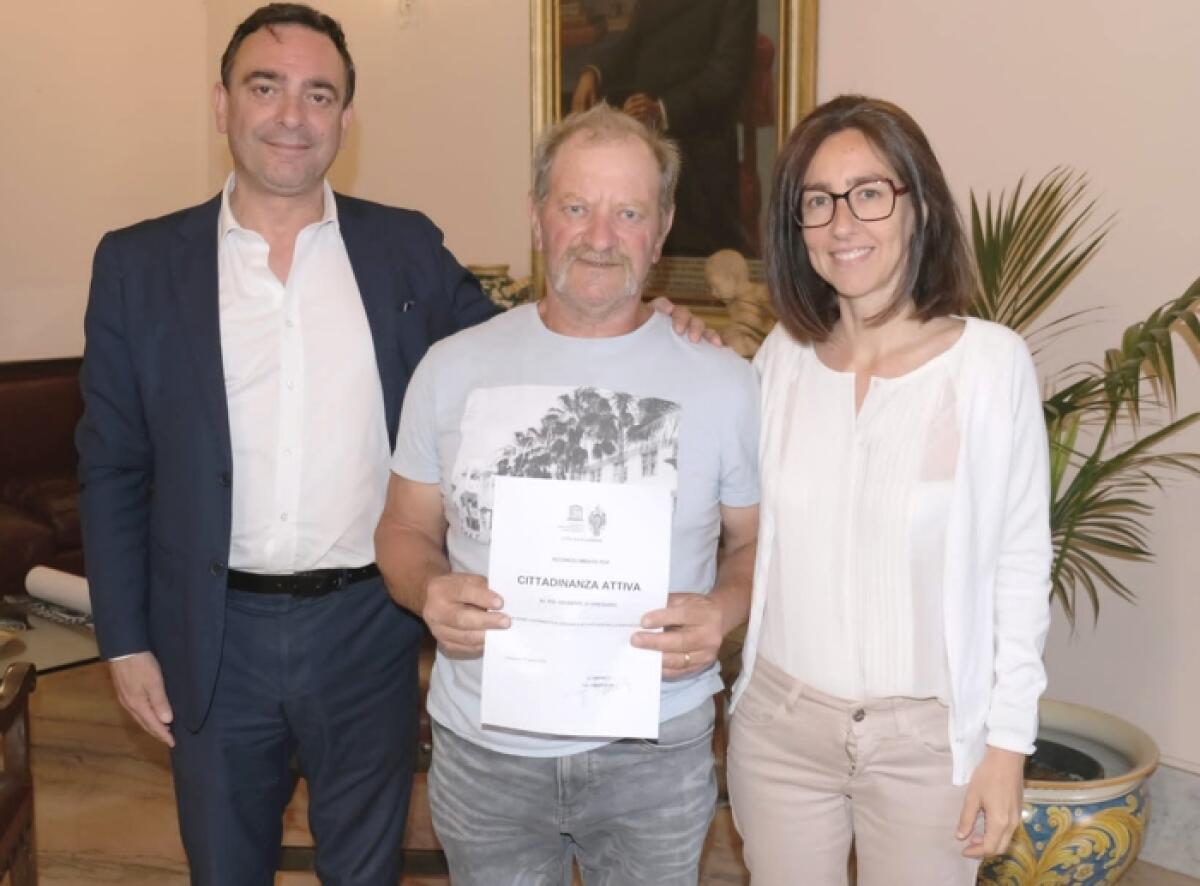 Caltagirone: a Giuseppe Di Gregorio conferito il riconoscimento "per cittadinanza attiva" - 