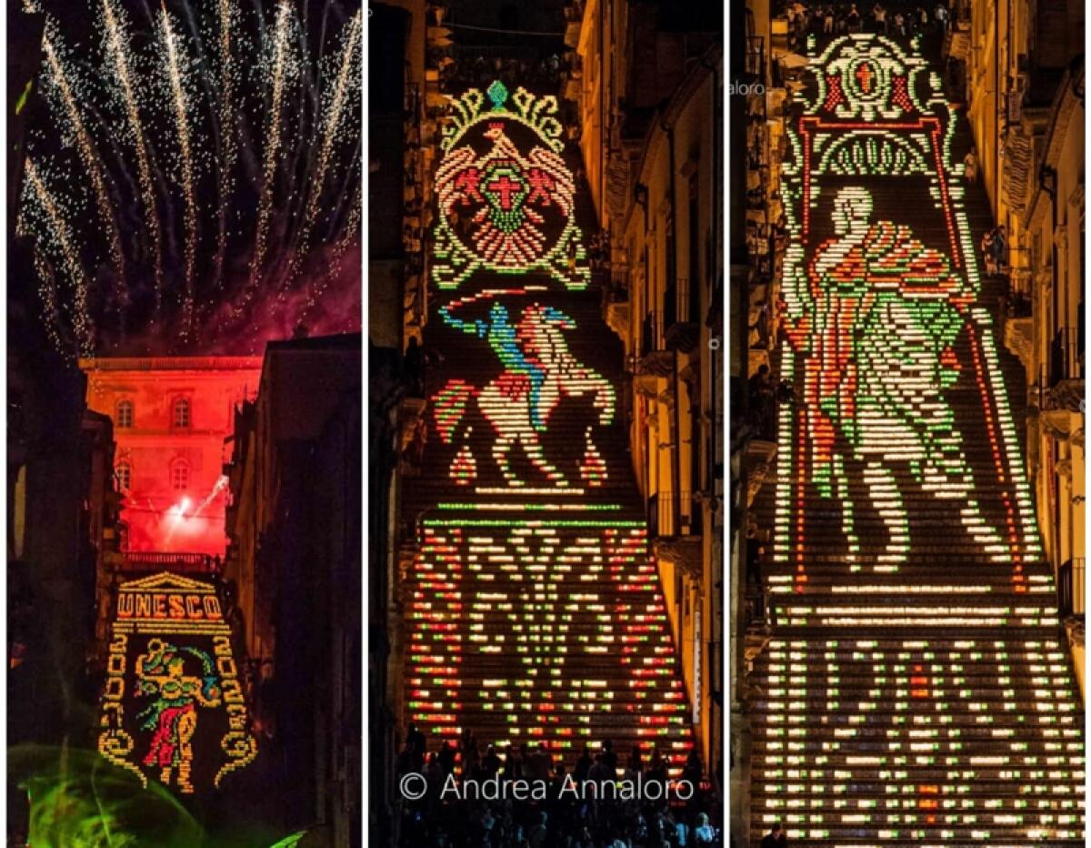 Caltagirone: festeggiamenti in onore di Maria Santissima del Ponte, il 14 e 15 agosto la "Scala illuminata" - 