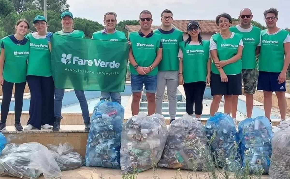 Iniziativa di "Fare Verde Caltagirone": bonificato il Parco "Sole" in c.da Romana - 