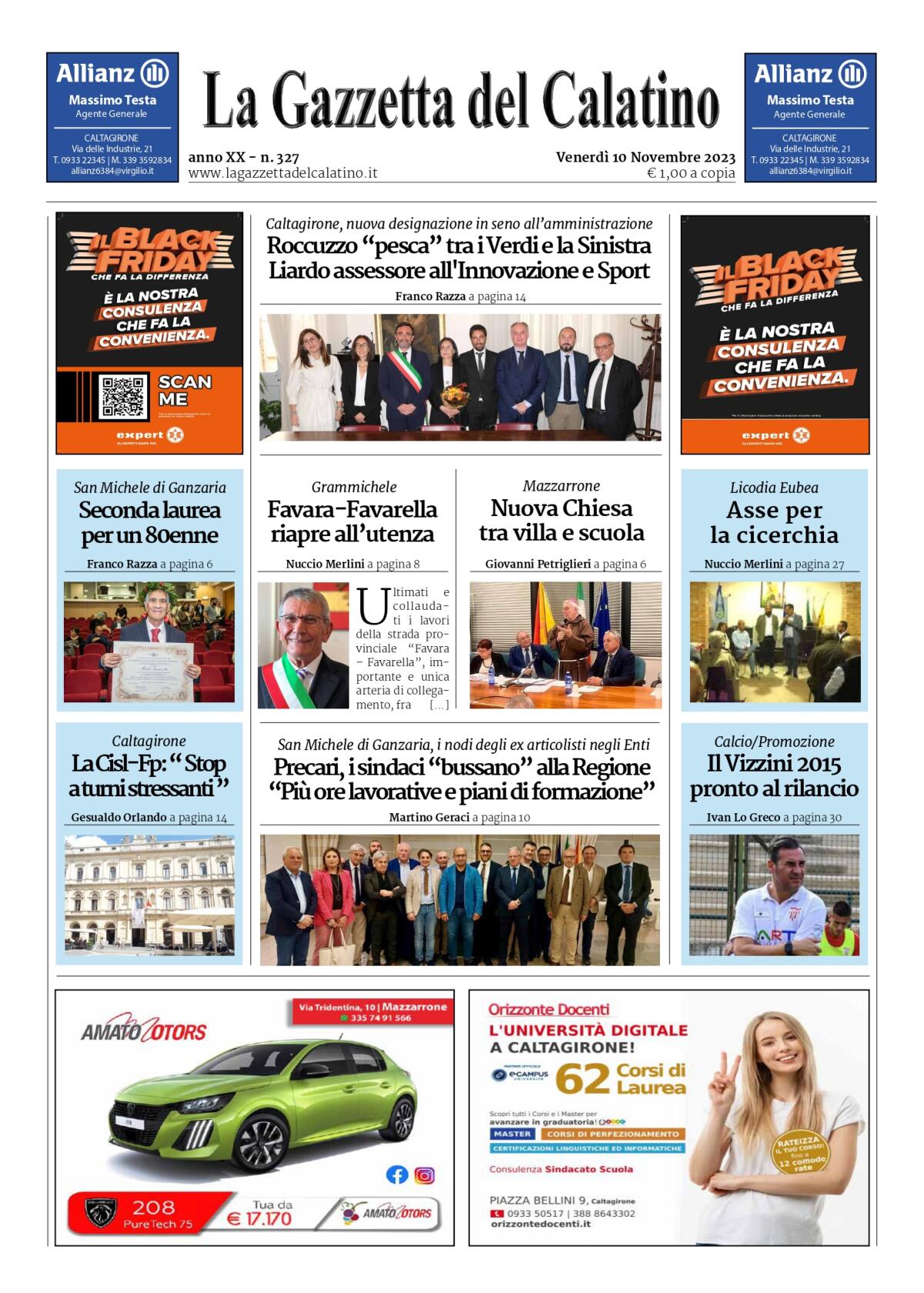 La Gazzetta del Calatino N° 327 - 