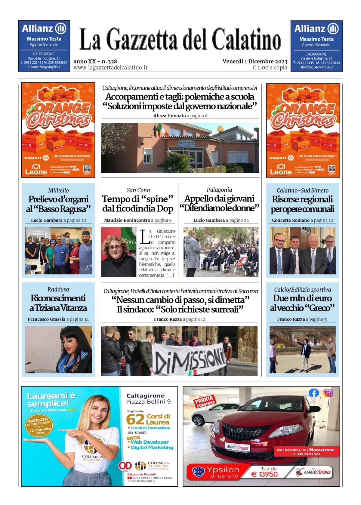 La Gazzetta del Calatino N° 328 - 