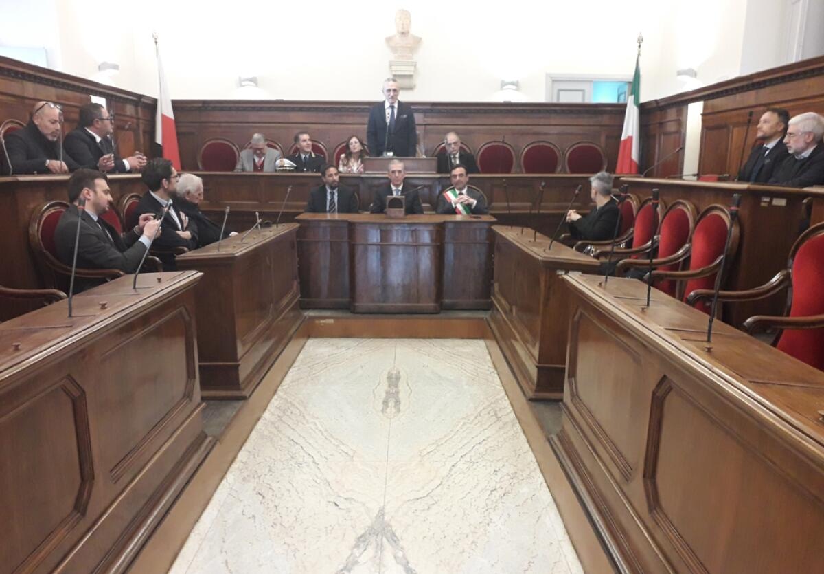 Caltagirone: inaugurata l'aula consiliare "Luigi Sturzo" che torna fruibile dopo gli interventi di ristrutturazione - 
