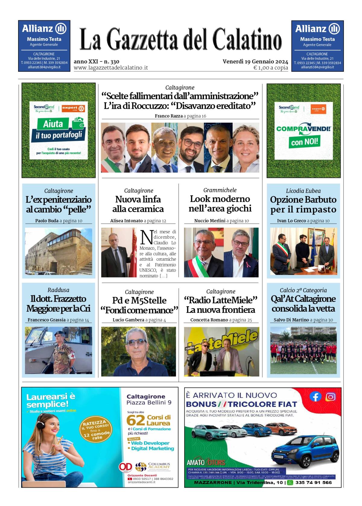La Gazzetta del Calatino n° 330 - 