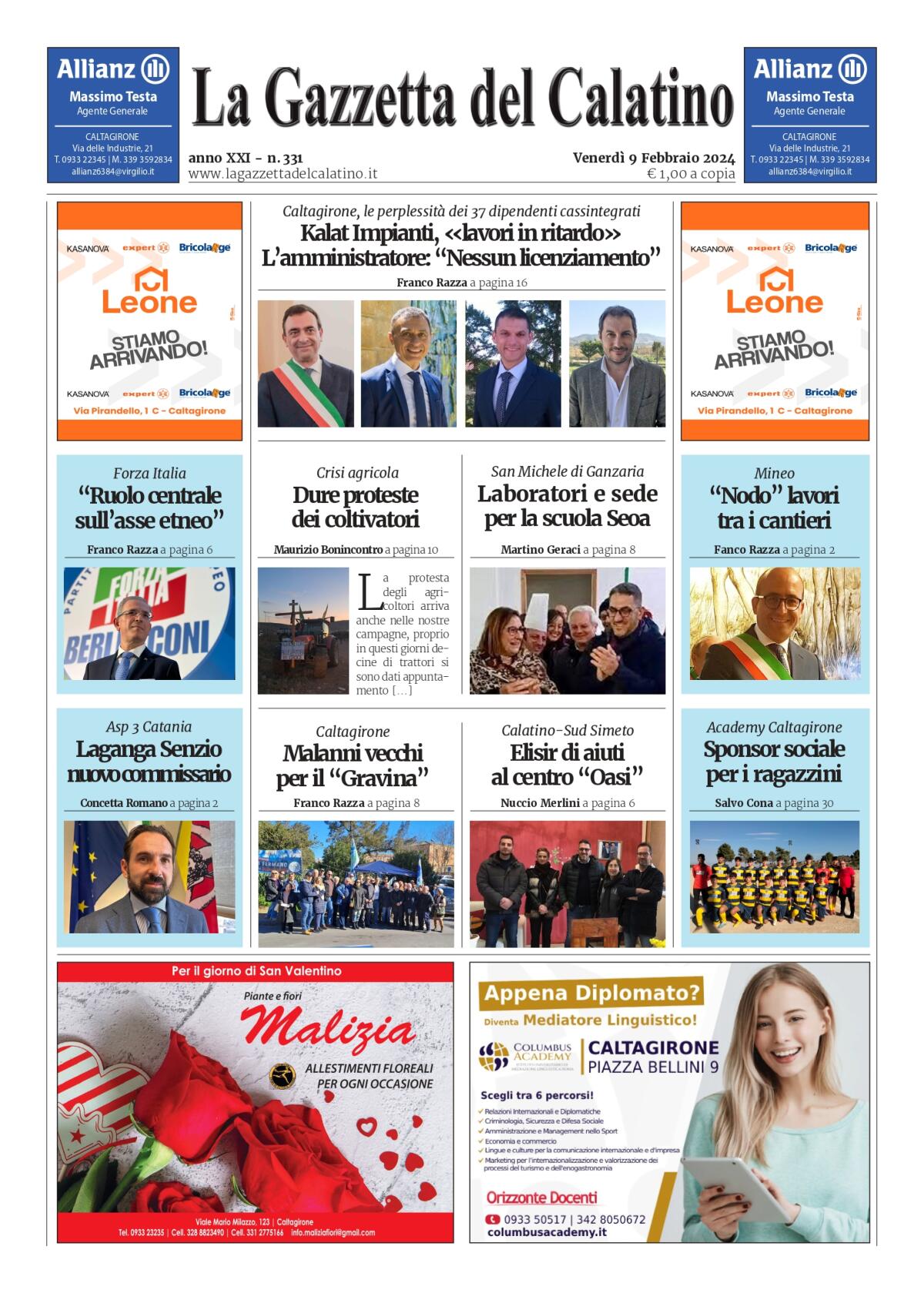 La Gazzetta del Calatino n° 331 - 