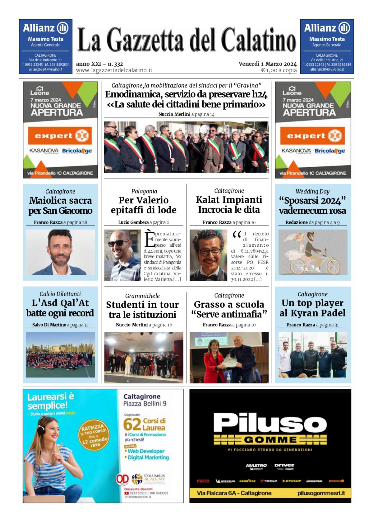 La Gazzetta del Calatino n°332 - 