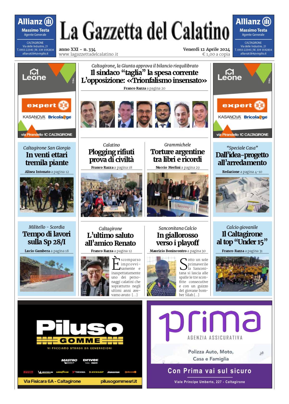 La Gazzetta del Calatino n° 334 - 