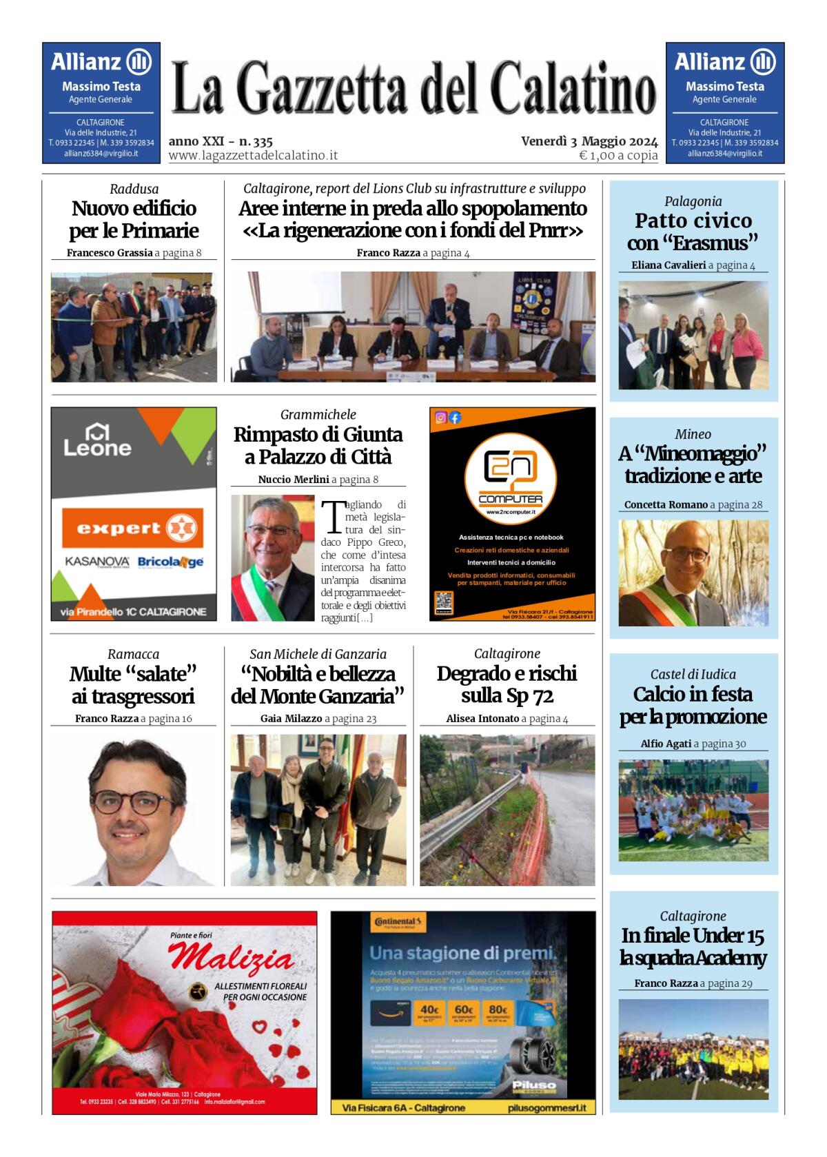 La Gazzetta del Calatino n° 335 - 