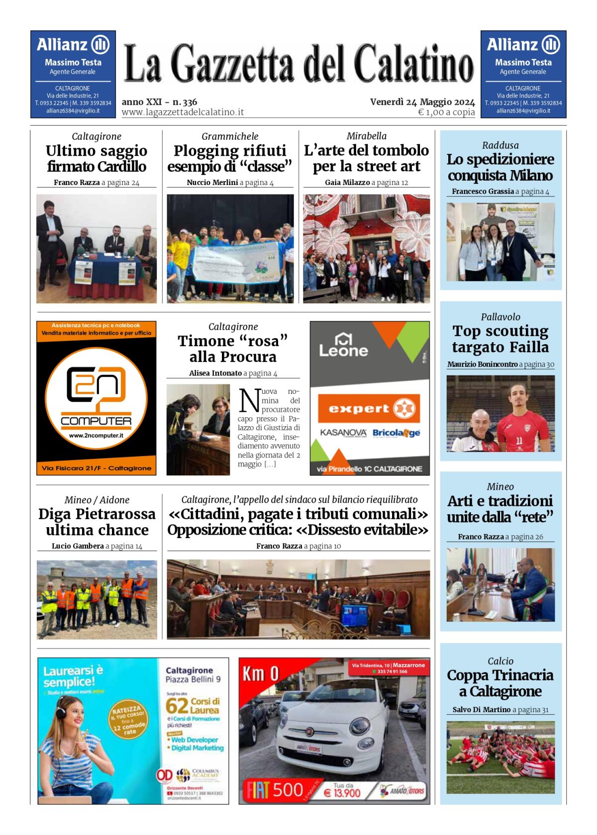 La Gazzetta del Calatino n° 336 - 