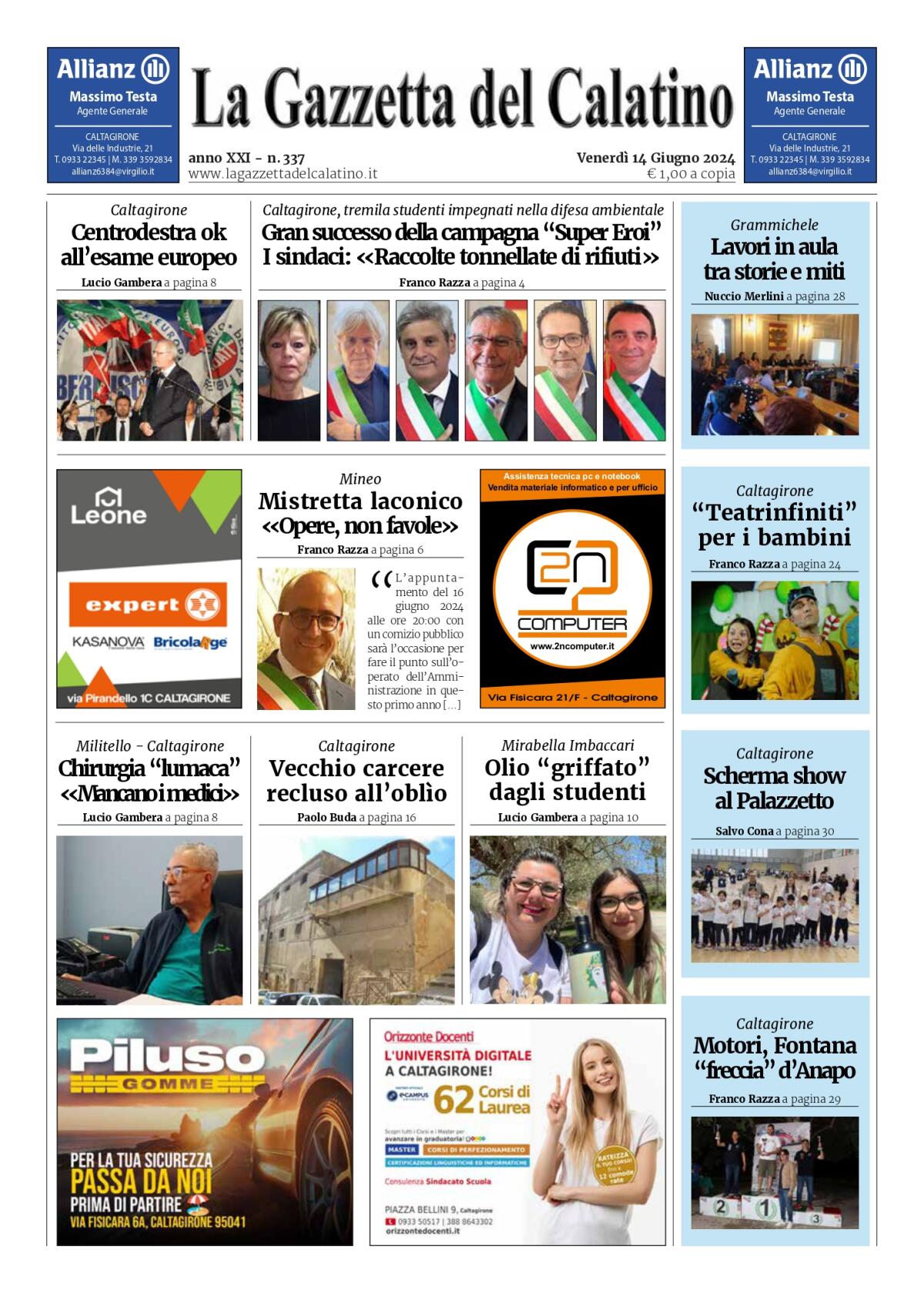 La Gazzetta del Calatino n° 337 - 