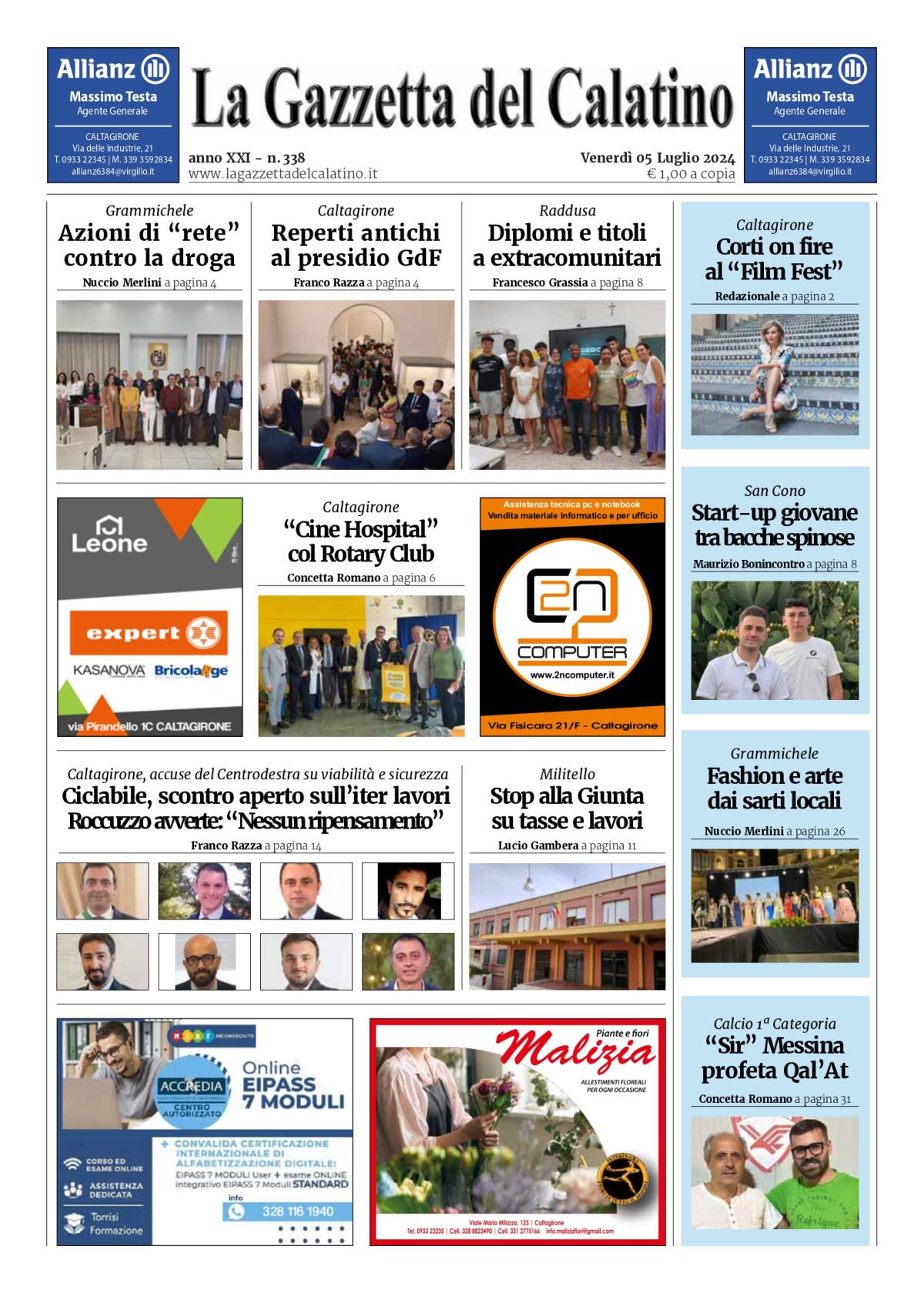 La Gazzetta del Calatino n° 338 - 