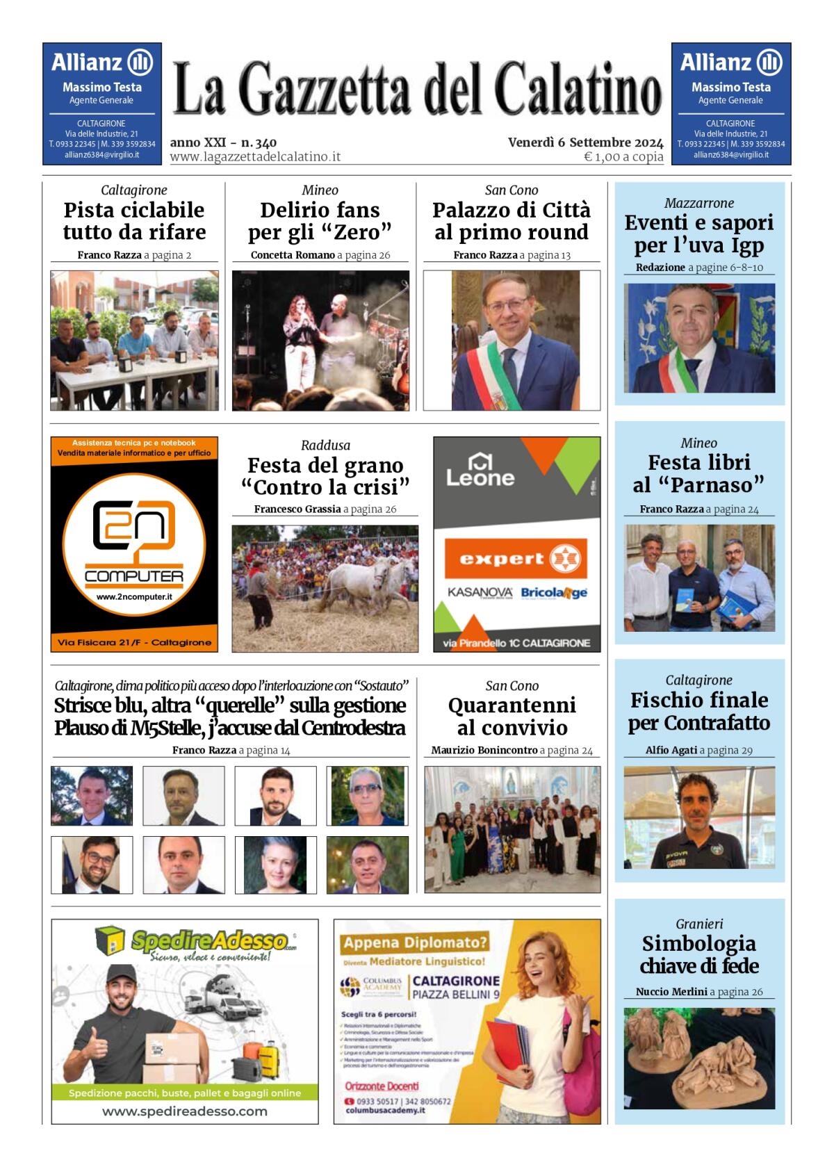 La Gazzetta del Calatino n° 340 - 