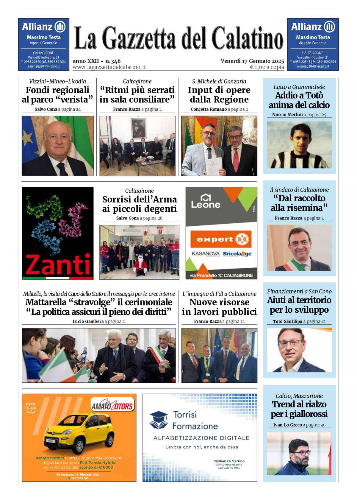 La Gazzetta del Calatino n° 346 - 