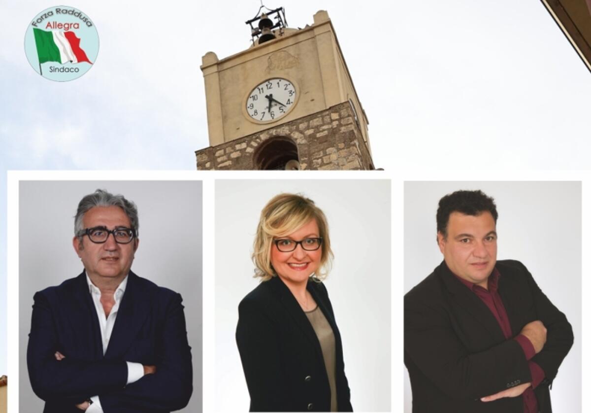 Raddusa: alle elezioni comunali i primi tre i candidati sindaci, Sebastiano Moschetti, Carmela Pagana e Giuseppe Salvatore Macaluso - 