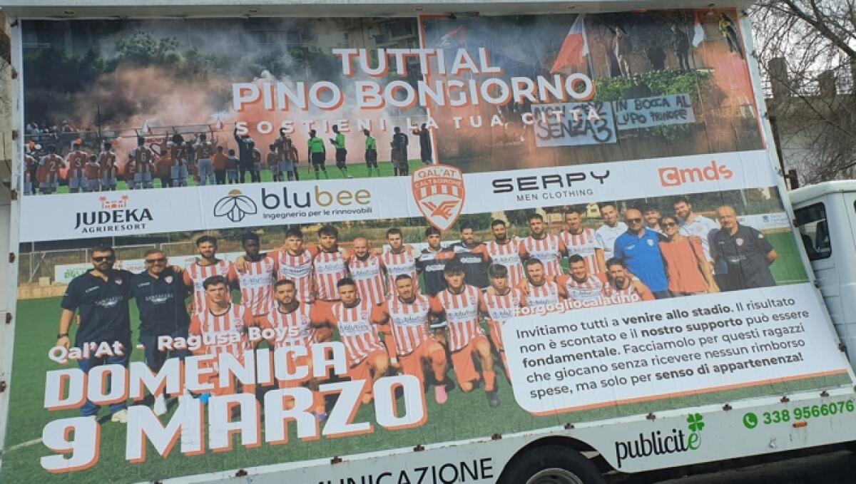Calcio: domenica 9 marzo al "Pino Bongiorno" il big match Qal'at Caltagirone - Ragusa Boys, l'appello della società a tutti i tifosi - 