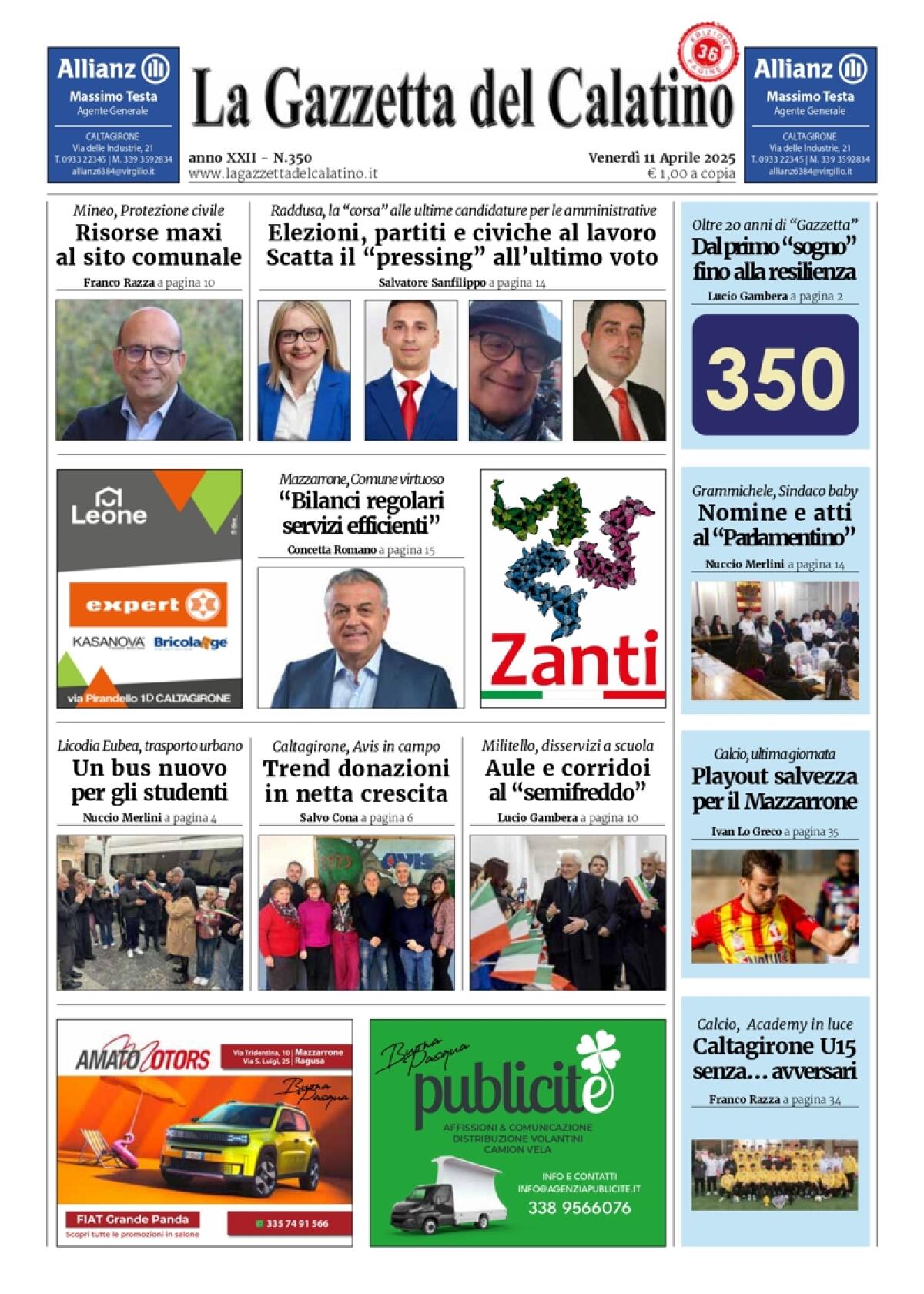 La Gazzetta del Calatino n° 350 - 