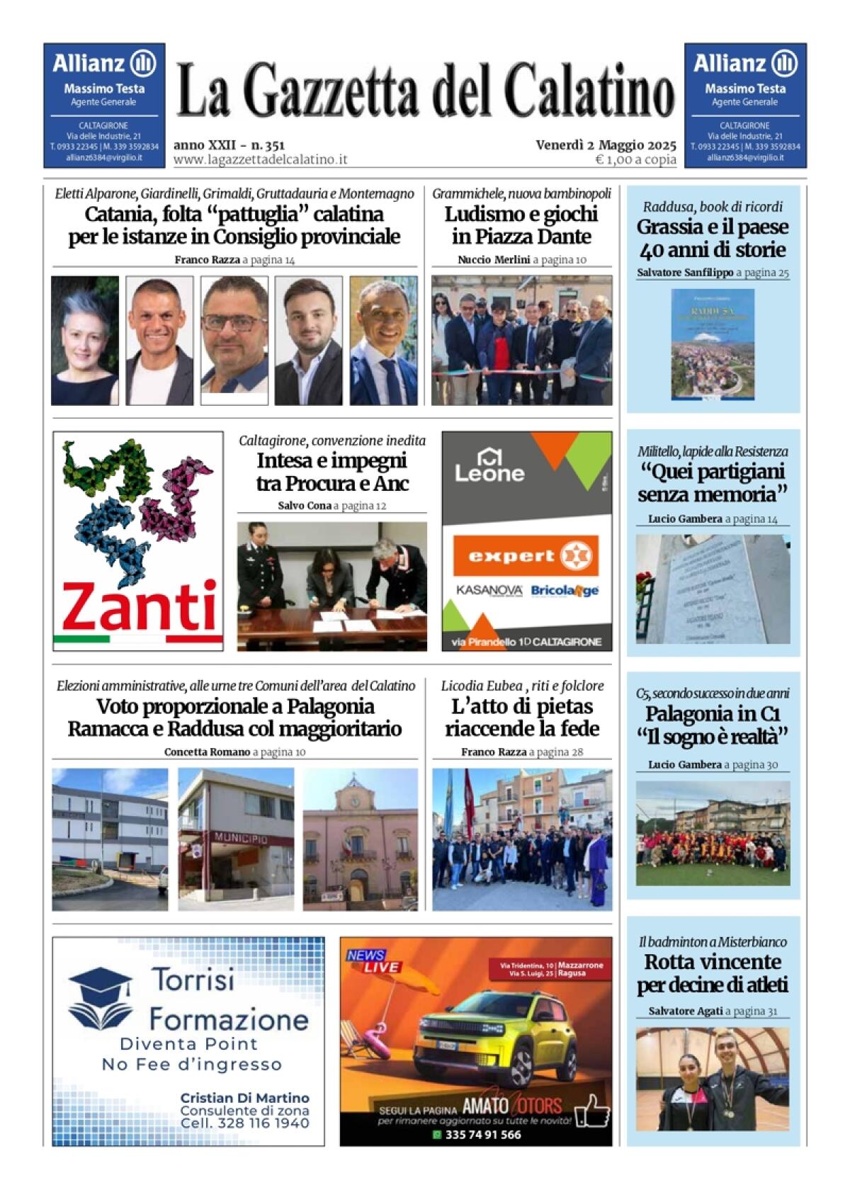 La Gazzetta del Calatino n° 351 - 